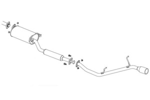 FUJITSUBO フジツボ マフラー A-S デリカD:5 DBA-CV4W H22.1～H23.12 4B11 ローデスト 2.0 2WD ※個人宅発送可