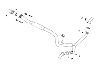 FUJITSUBO フジツボ センターパイプ A-S レガシィツーリングワゴン DBA-BR9 H21.5～H25.5 EJ25 2.5 ターボ ※個人宅不可_画像1