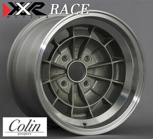 [COLIN PROJECT] 旧車ホイール 1本 XXR-RACE （エックスエックスアール レース）マテリアルカラー 14×8.0J 4H PCD114.3 -18