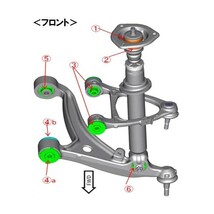 AutoExe オートエクゼ サスペンションブッシュ単品 ロアアーム(フロント)用 ストップワッシャ イラストNo.4b ロードスター ND5RC_画像2