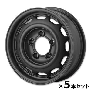 APIO アピオ アルミホイール WILDBOAR Ventura 16インチ 5.5J 5H PCD139.7 +20 アイアンブラック 5本セット ジムニー