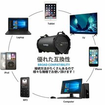 【音楽と出かけよう♪】スピーカー bluetooth 高音質 スピーカー ワイヤレス ブルートゥース 旅行 キャンプ アウトドア 7988186 新品_画像5