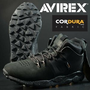 AVIREX ブーツ スニーカー メンズ ブランド アヴィレックス アビレックス CORDURA ULTIMATE ミドルカット AV2270 ブラック 28.0cm 新品