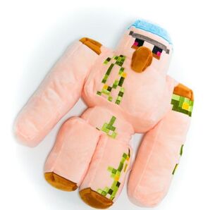 ぬいぐるみ マインクラフト アイアンゴーレム 青桃 38cm 桃 クッション グッズ クリーパー グッズ