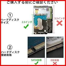 ドライブケース USB 3.0接続 2.5インチ 外付け HDDケース SATA対応 HDD/SSD 透明 電源/工具不要 Windows/Mac/Linux適用_画像4