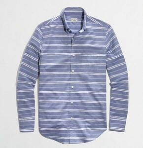 即決！J.CREW ジェイクルー horizontal stripe 長袖シャツ XS