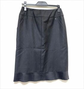 Красивая CHANEL Chanel Обтягивающая юбка Размер 38 100% шелк Б/у c-003