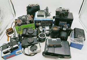 【1円スタート】フィルムカメラ コンパクトカメラ メーカー いろいろ まとめ FUJICA 35 Canon PENTAX OLYMPUS 訳あり MK0509M