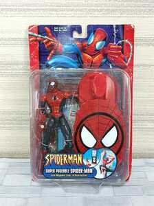  rare Spider-Man super Poe The bru toy bizma- bell action Classic SUPER POSEABLE SPIDERMAN TOYBIZ ACTION MARVEL
