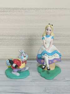 レア 不思議の国のアリス 白うさぎ Figurine World Disney フィギュア レジン 陶器 フィギュアリン ワールド ディズニー