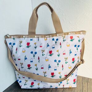 ミッフィー miffy レスポートサック DELUXE EASY CARRY TOTE フラワーズ トートバッグ ショルダーバッグ