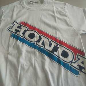 80s vintage HONDA Tシャツ トリコロール ロゴ デッドストック 半袖 ホンダ ヴィンテージ ビンテージ レア 希少 80's 昭和レトロ