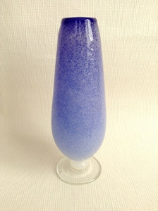  vase flower vase flower base flower bin glass bubble glass blue gradation glass type foam blue one wheel .. interior [ road comfort Sapporo ]