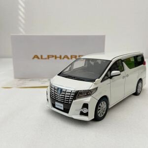 非売品 TOYOTAディーラー特注 1/30 アルファード ハイブリッド SR ラグジュアリーホワイトパール30系 前期型 カラーサンプル ミニカー