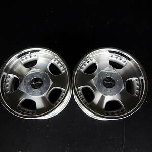 220 number 2 pcs set rare unused goods that time thing WORK( Work ) EUROLINE( Euro Line )tishu18 -inch 18×9.5JJ records out of production deep rim +20PCD139.7 wheel 