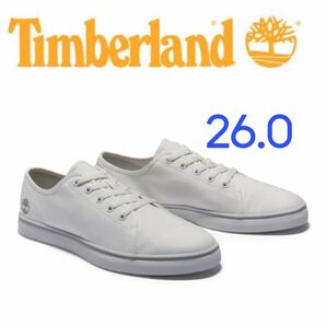 【新品】Timberland スケープ パーク 26.0cm キャンバス/デッキシューズ ホワイト