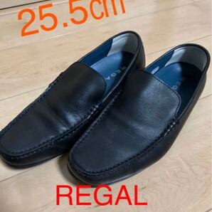 REGAL 56HR スリッポン ブラック ドライビングシューズ