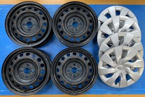 【純正品】☆ポルテ純正☆　スチール　15ｘ5.0J 100-4H INSET39 ハブ径54ｍｍ 車検・純正戻しに♪