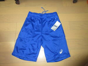 ASICS men's shorts L blue new goods * settlement of accounts sale *.