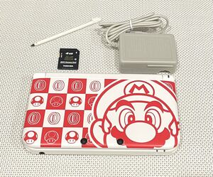 ニンテンドー3DSLL 限定品 マリオホワイト 本体動作品 送料無料 付属品付き 任天堂
