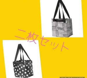エコバッグ IKEA エコバッグ フィスラ 水玉 バッグ Sサイズ2枚セット