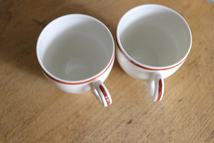 フランスのカフェで使用されていた デミタスカップ エスプレッソカップ ２個セット アンティーク C*/ビンテージ 小さなカップ_画像8