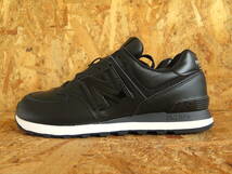 新品☆本物 ニューバランス New Balance ML574 US8.5 26.5cm オールレザー オールブラック M1400 BLACK USA M574 アメリカ 本革 M576_画像7