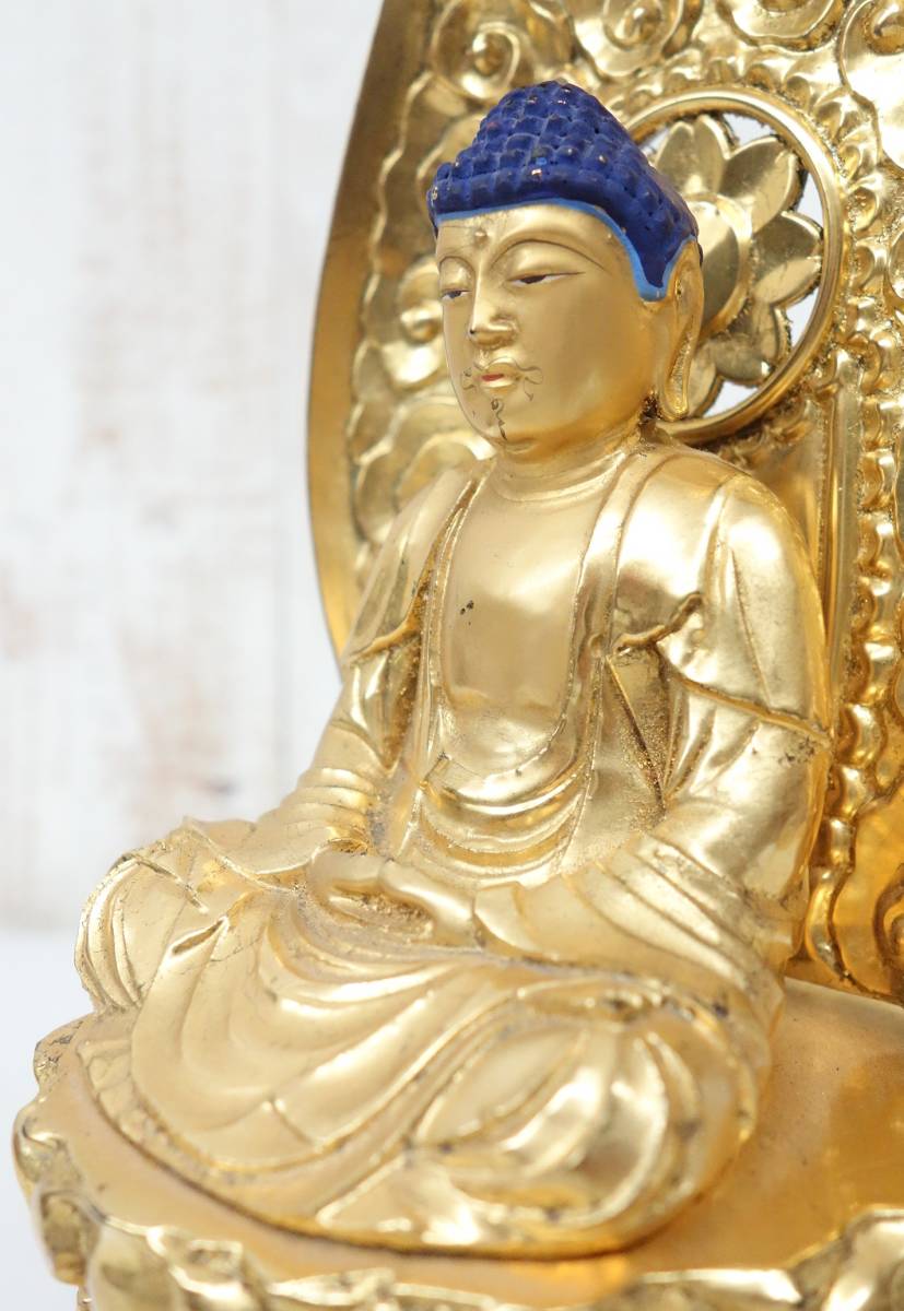 ヤフオク! - 伝統工芸 仏教美術＊大型 釈迦如来坐像 仏像 佛像 仏陀
