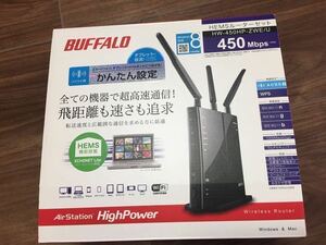 BUFFALO ◆高速Wi-Fi 450Mps WZR-450HP-◆無線LAN親機◆