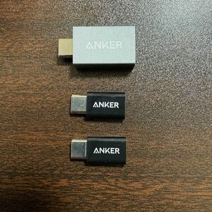 Anker アンカー　変換アダプタ USB-C microUSB USB マイクロUSB USB-C Anker MICRO