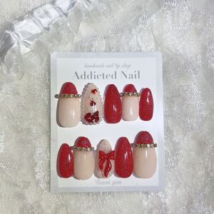 ネイルチップ レッドネイル