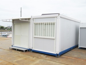 [ Kanagawa departure ] super house container storage room . unit house 8 tsubo used temporary prefab office work place 16 tatami real . raw .. road place .. place direct sale place agriculture 