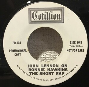 プロモ ◇ JOHN LENNON ON RONNIE HAWKINS THE SHORT RAP (EP) ジョン・レノン