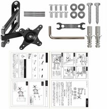 Suptek 回転式アーム テレビ壁掛け金具 モニターアーム 15-27インチ対応 左右移動式 角度調節可能 耐荷重13kg VE_画像5