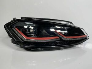 極美品/破損キズなし 5G系 VW ゴルフ7 ゴルフVII 後期 純正 右ヘッドライト 右ライト RH LED 5G2 941 036 A 5G2941036A 管理11856h3