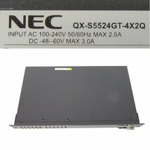 ＃NEC QX-S5524GT-4X2Q 1GbE高機能・レイヤ3スイッチ 初期化済 No.4_画像3