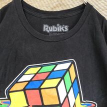 ルービックキューブ　半袖Tシャツ　デカロゴ　ビッグプリント　レインボー　総柄B5　カラフル　グリーン　イエロー　ブラック　激レア_画像3