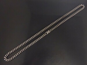 シルバー925 銀製 ネックレス 4面カット喜平チェーン 幅約4.7㎜ 長さ約55㎝