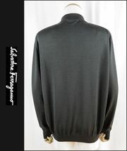 ■■＜未使用品＞フェラガモ＜SalvatoreFerragamo・ Gancini＞Half ZIP ポロ ニット セーター＜M＞■■_画像2