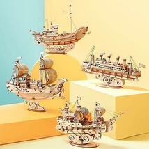 古代の船 Robotime 立体パズル 木製パズル クラフト プレゼント おもちゃ オモチャ 知育玩具 男の子 女の子 大人 入園祝い_画像3