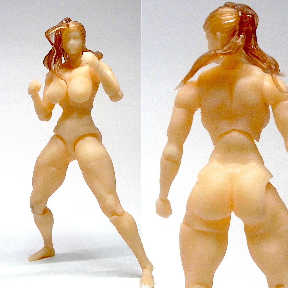 シームレス フィギュア デッサン用 1/6 ボディ ヘッド セット 残り1体