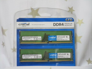 ★CFD Selection Crucial DDR4 PC4-25600 8GB 2枚組 合計：16GB 【W4U3200CM-8GR】