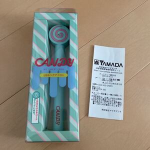 新品 ミニ ヘアアイロン CANDY(キャンディ) ミントグリーン 保証付き