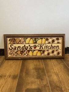【送料無料】 1970年代 Sandys Kitchen サインボード 非売品 ストアディスプレイ 店舗什器 ヴィンテージ S0066