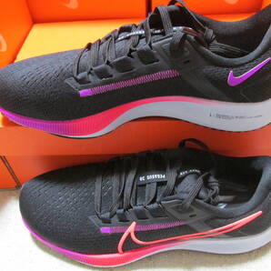 NIKE ナイキ エア ズーム ペガサス38 27.0cm 黒紫色