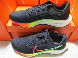 NIKE ナイキ エア ズーム ペガサス38 27.0cm 黒虹色