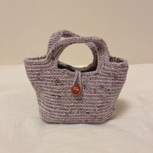 ハンドメイド★かぎ編み ミニハンドバッグ