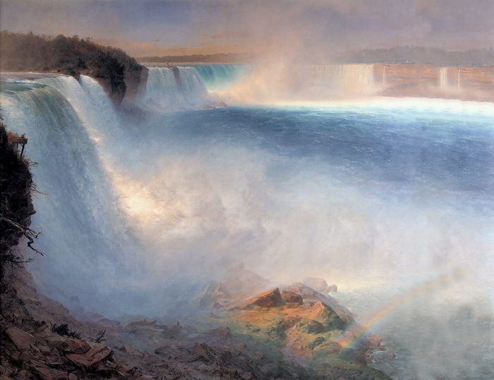 Ölgemälde Niagarafälle MA3135A, Malerei, Ölgemälde, Natur, Landschaftsmalerei