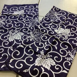 売れたら出品◆未使用同然◆特大◆大風呂敷◆2枚◆175×172◆173×172◆唐草模様◆両面染◆藍染木綿刺子絣縞型染布団側裂織筒描き襤褸