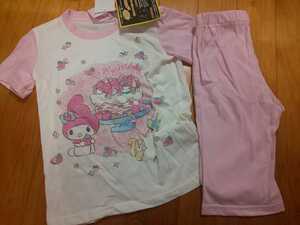 半袖パジャマ 130 マイメロディ 光るパジャマ シャツ パンツ サンリオ ピンク いちご